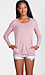 Cotton Long Sleeve U Neck Tee Thumb 1