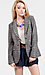 Plaid Elbow Patch Blazer Thumb 1