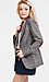 Plaid Elbow Patch Blazer Thumb 2