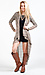 Long Print Cardigan Thumb 1