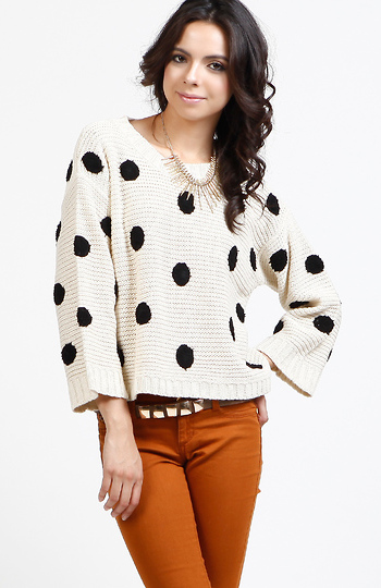 Polka Dot Sweater Slide 1