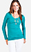 Basic Long Sleeve V-Neck Tee Thumb 1