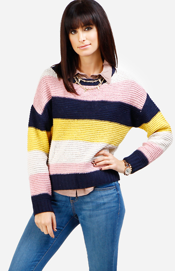 Pez Striped Sweater Slide 1