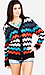 Zigzag Cardigan Sweater Thumb 1