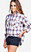 Open Back Plaid Shirt Thumb 2