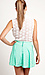 Lace Back Button Down Crop Top Thumb 3