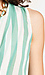 Draped High Low Striped Top Thumb 4