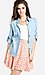 Lace Back Chambray Shirt Thumb 2