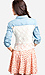 Lace Back Chambray Shirt Thumb 1