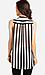 Draped High Low Striped Top Thumb 3