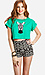 Embroidered Zebra Crop Top Thumb 1