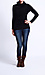 Furry Long Sleeve Turtle Neck Sweater Thumb 5