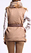 Brown Faux Fur Gilet with Belt Thumb 3