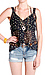 Chiffon Print Cropped Tank Top Thumb 1