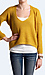 Mustard Cropped Sweater Top Thumb 1