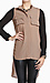 Military Two-Tone Tunic top Thumb 1