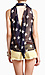 Star Print Button Down Tank Thumb 3