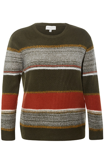 Multi Stripe Knit Sweater Slide 1