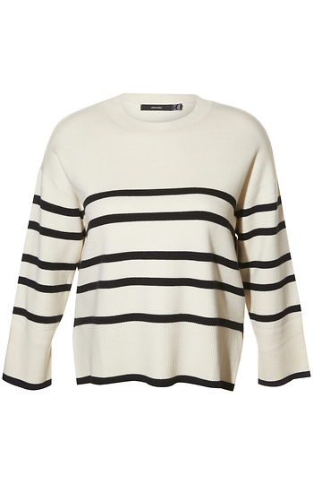 Striped Pullover Sweater Slide 1