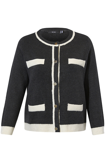 Vero Moda Long Sleeve O-Neck Cardigan Slide 1