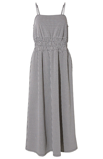 Vero Moda Gingham Print Midi Dress Slide 1