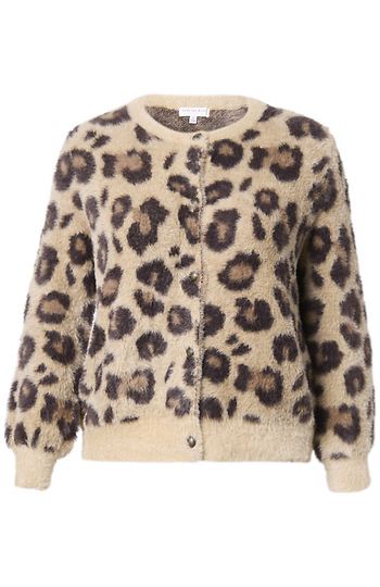 Leopard Print Cardigan Slide 1