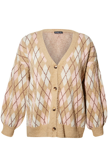 Shaggy Button Up Cardigan Slide 1