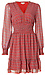 Georgette Smocked V-Neck Dress Thumb 1