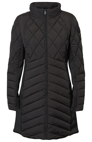 Quilted Long Puffer Jacket Slide 1