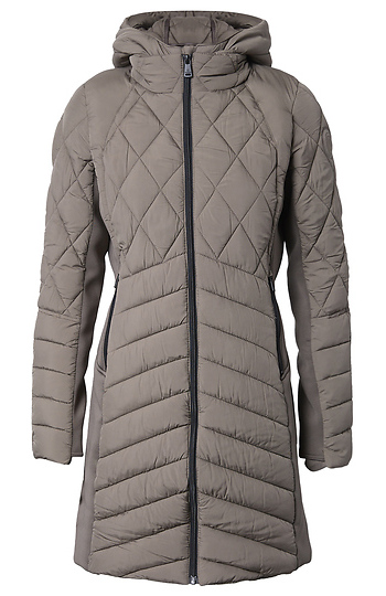 Quilted Long Puffer Jacket Slide 1