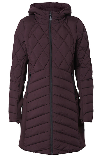 Quilted Long Puffer Jacket Slide 1