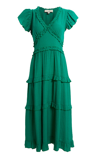 Ruffled Tiered Maxi Dress Slide 1