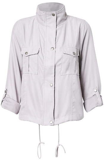 Peach Skin Crop Utility Jacket Slide 1