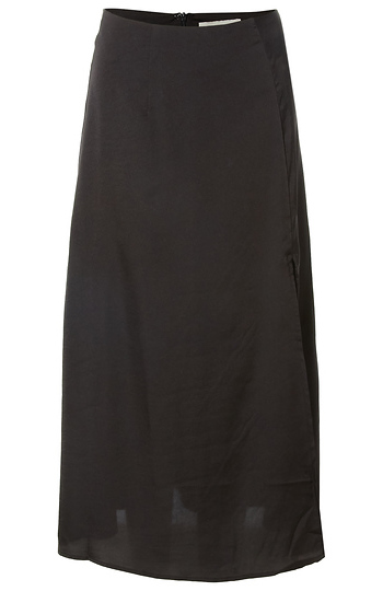 Silky Midi Skirt Slide 1