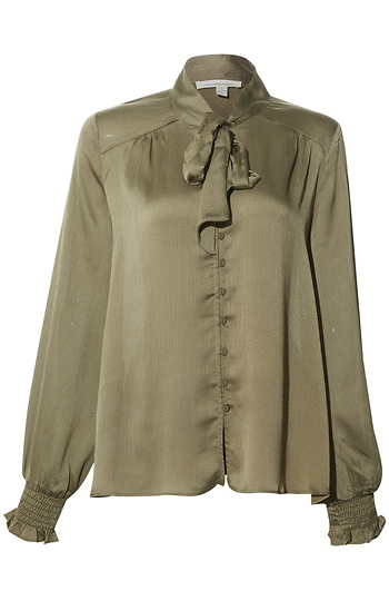 Front Tie Detail Blouse Slide 1