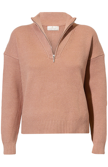 Quarter Zip Mockneck Sweater Slide 1