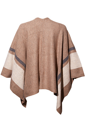 Poncho sweater open outlet front