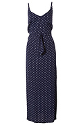 Velvet Heart Polka Dot Maxi Dress