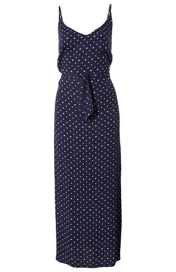 Velvet Heart Polka Dot Maxi Dress Slide 1