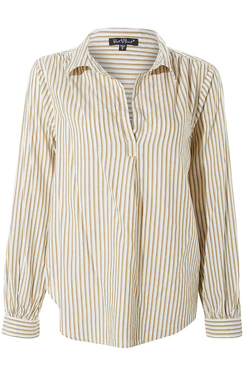 Velvet Heart Striped Blouse Slide 1