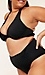 Bobbie Black Swim Bra Plus Thumb 2