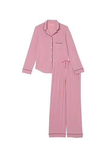 Victoria's Secret Modal Long PJ Pink Slide 1