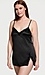 Victoria's Secret Satin Lace-Trim Mini Slip Black Thumb 2